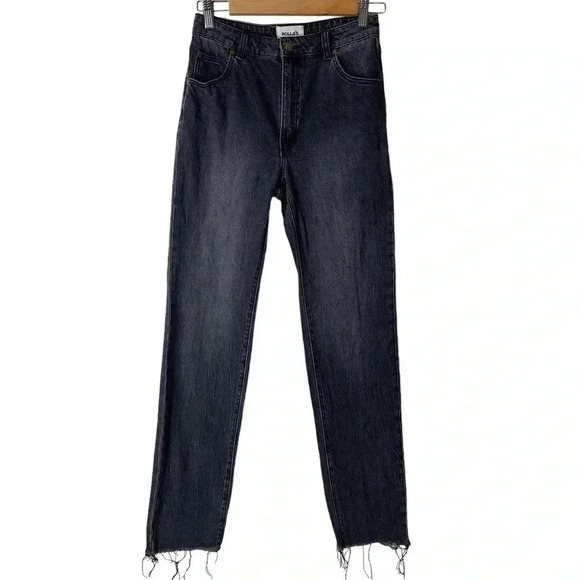 Rolla’s  Miller Slim Fit Mid-High Rise Jeans Dark Grey Denim Size 26 - Picture 3 of 9